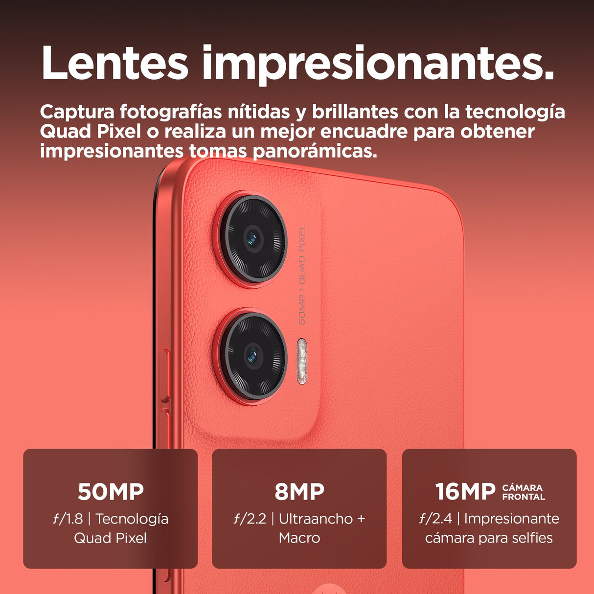 EAN 0840023269172 - Motorola moto g35 5G 17,1 cm (6.72") SIM doble Android 14 USB Tipo C 4 GB 128 GB 5000 mAh Rojo imagen 6