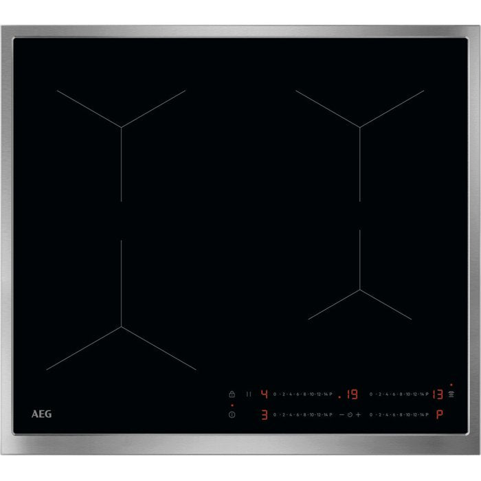 Placa De Inducción  Aeg To64ia0fxb Negro Integrado 60 Cm Con X 4 Zona(S)