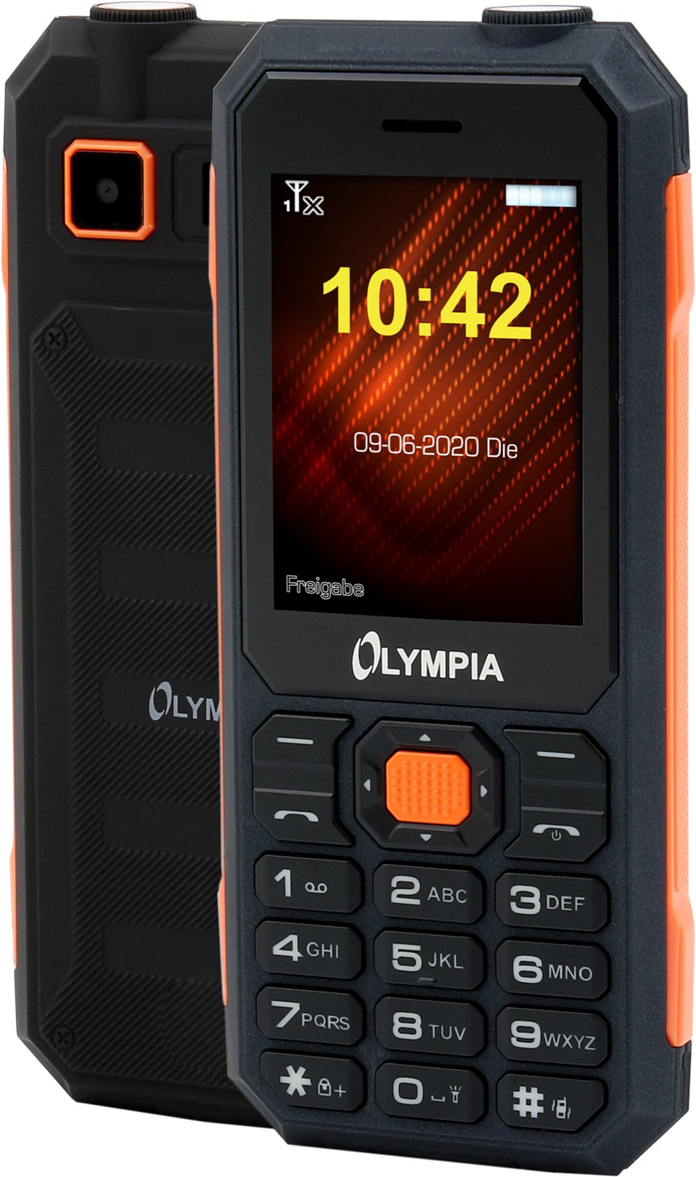 Olympia Mobiltelefon Active Negro Orange Outdoor