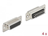 D-Sub Hd 26 Pin Buchse Metall, Lötversion, 4 Stück