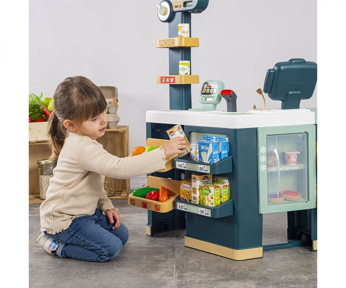 Smoby Maxi Supermarket With Shopping Trolley          350242