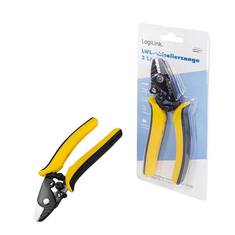 Alicates Separadores Logilink Para Cables De Fibra Óptica, 3 Orificios, 0,13-4 Mm