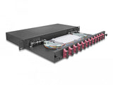 Delock 67008 Caja De Empalme De Fibra Óptica De 19? 12 X Sc Duplex Om4 1u Completamente Montada Lista Para Empalmar