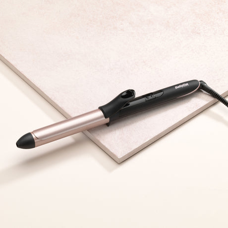 EAN 3030050153644 - BaByliss 25mm Curling Tong Rizador de pelo Caliente Negro, Oro rosado 2,5 m imagen 4