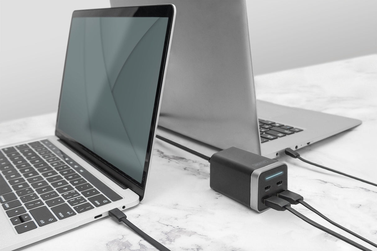 Digitus Cargador 65w 4 Port 2x Usb-C 2x Usb-A Pd3.0negro