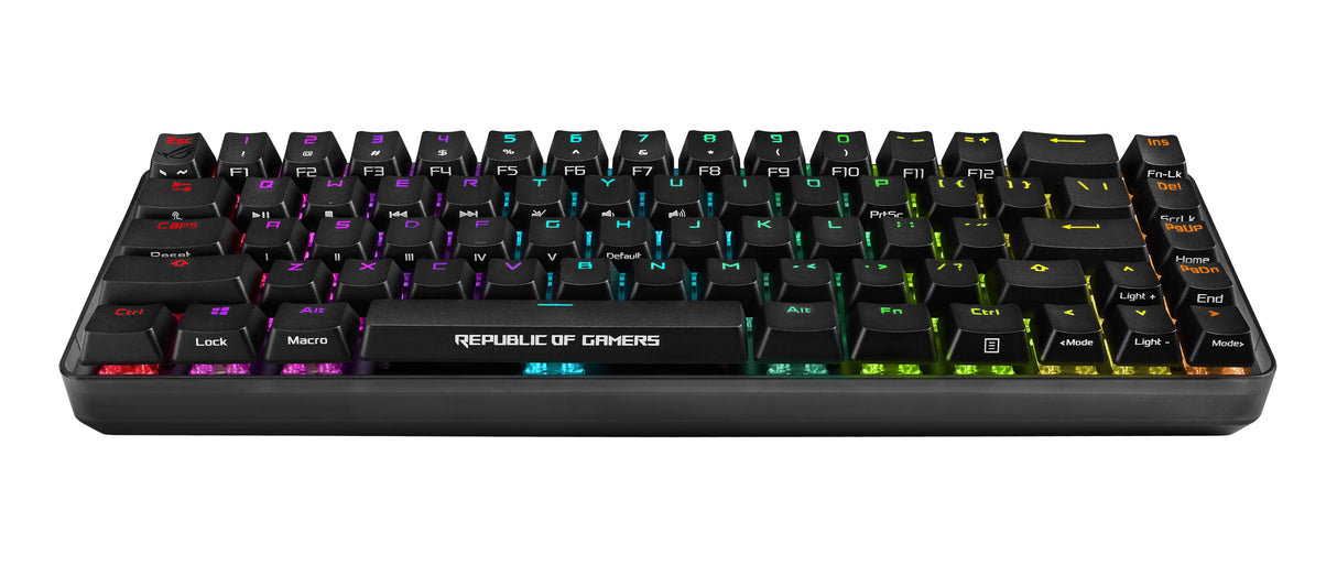 Teclado Francés Asus Rog Falchion Rf Inalámbrica + Usb Azerty Negro