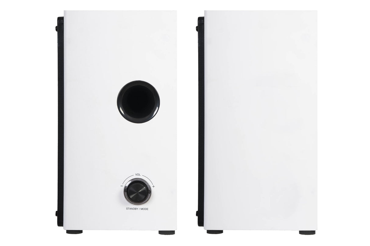 Altavoces Activos 2.0 Fonestar Class-220b Blancos 2*Rms 45w 60-20000hz Entradas 2*Línea Aux 2*Rca Receptor Bt 5.0 Mando A Distancia