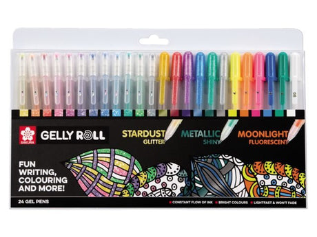 EAN 8710141131588 - Sakura POXPGBMIX24 bolígrafo de gel Fino Bolígrafo de gel con tapa Multicolor 24 pieza(s) imagen 1