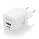 Aisens Cargador Gan 20w - 1xusb-C Pd3.0 Qc4.0 - 1xusb-A Qc3.0 - Blanco