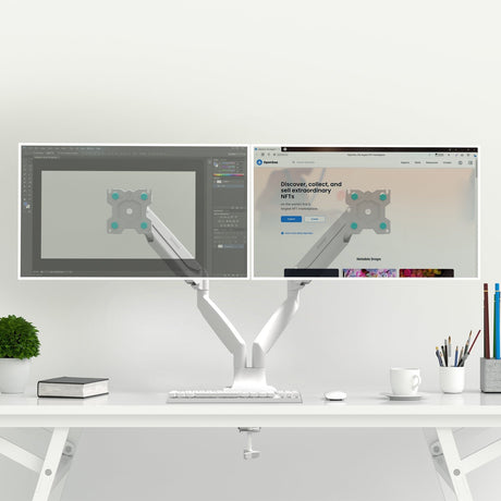 EAN 4603728443386 - ONKRON G200-W soporte para monitor 81,3 cm (32") Escritorio imagen 2