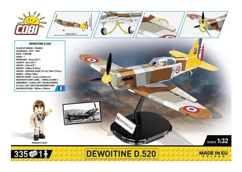 Cobi Dewoitina D.520, Juguetes De Construcción Cobi-5734