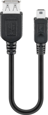 Cable Usb(A) 2.0 A Mini Usb(B) 2.0 Goobay 0.2m Negro