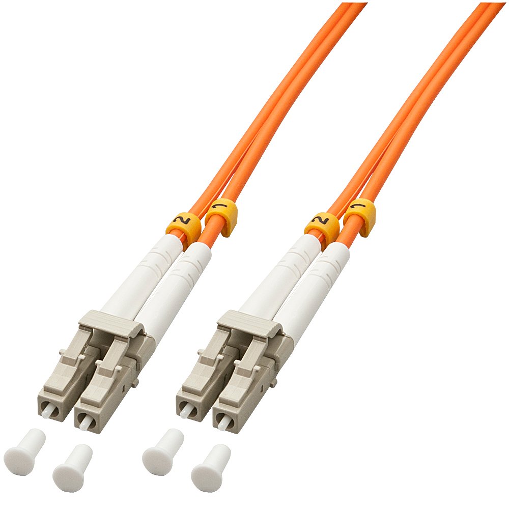 Lindy 46481 Cable De Fibra Optica 2 M Lc Om2 Naranja