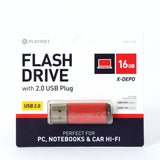 Platinet Pendrive Usb 2.0 X-Depo 16gb Pmfe16 Rojo