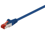 Goobay Cable De Red Cat6  3,0m Azul    S/Ftp 2xrj45, Pvc, Cca