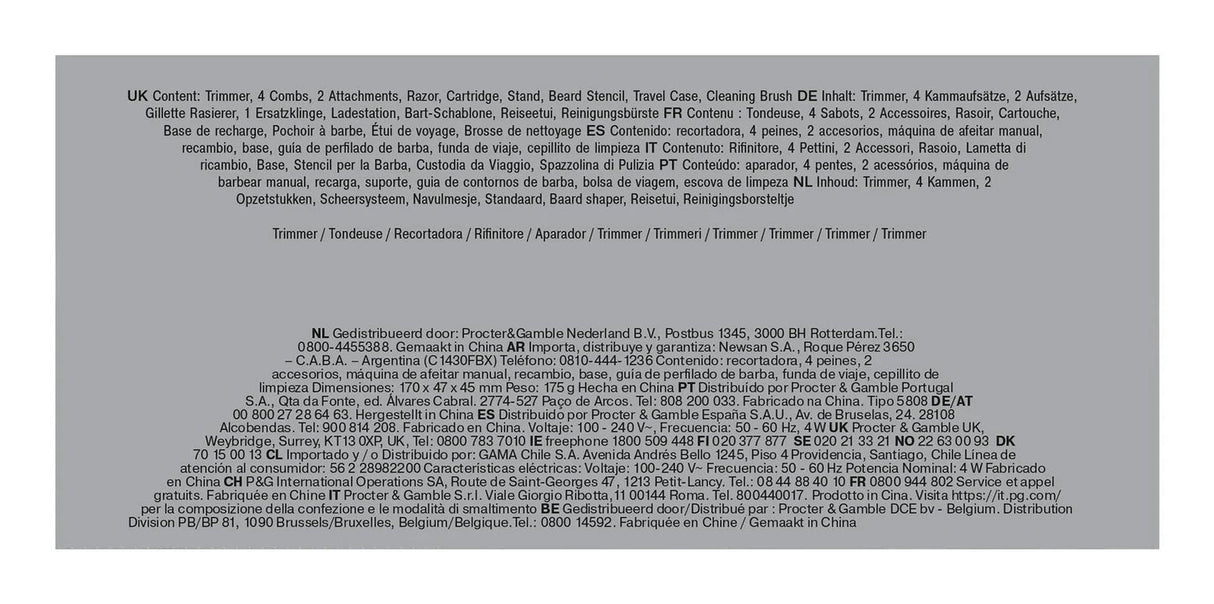 Cortapelo Braun 4210201448518 Para Barba Negro