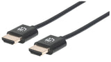 Manhattan Cable Hdmi Macho A Macho, Hec, Arc, 3d, 4k, Blindado, Negro, 1.8 M