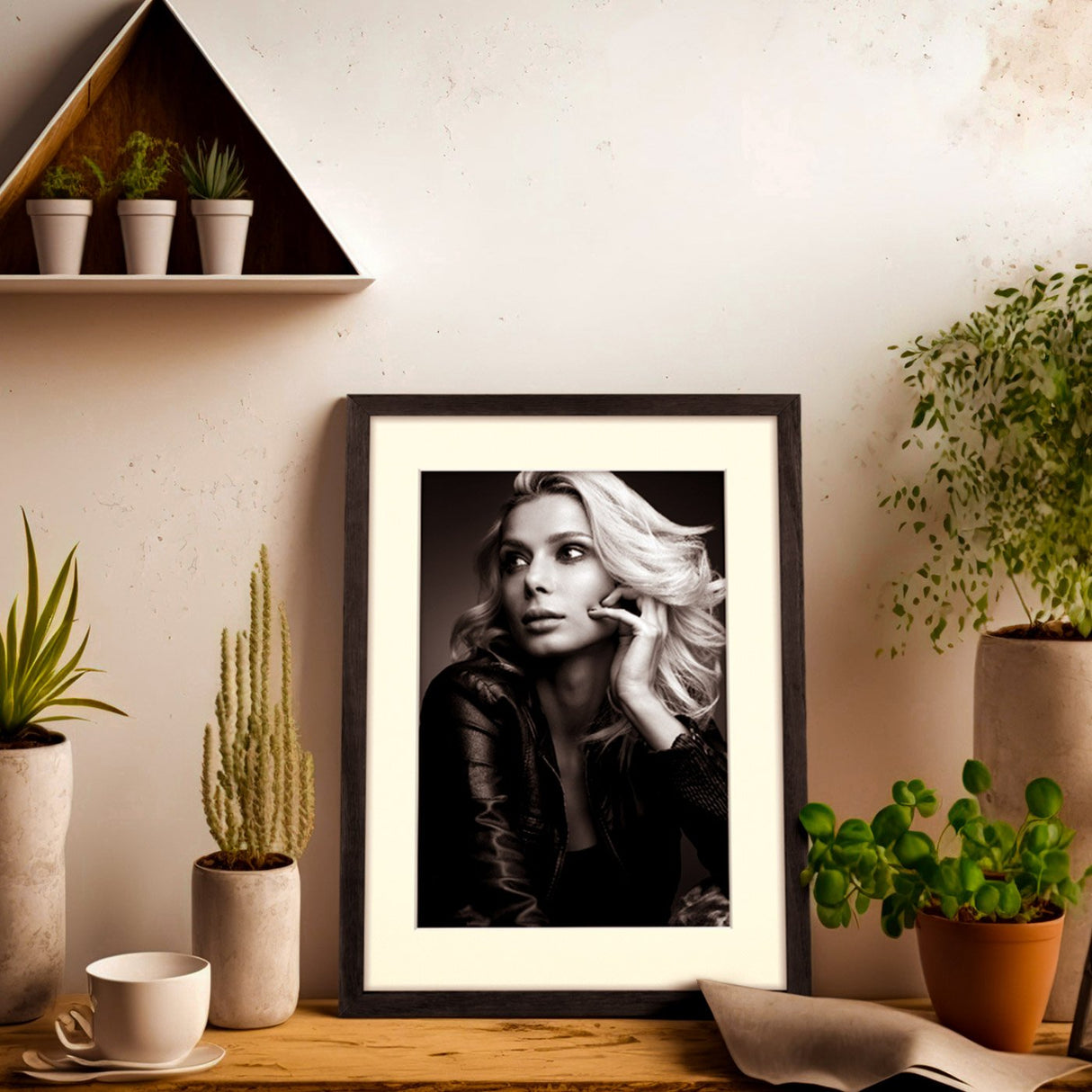 Zep Malmo Black      10x15/15x20 Holz Mit Passepartout     V4568b