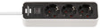 EAN 4007123647545 - Brennenstuhl 1153230020 base múltiple 1,5 m 3 salidas AC Interior Negro, Blanco imagen 1