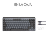 Logitech Mx Mini Mechanical For Mac Teclado Bluetooth Qwerty Internacional De Ee.Uu. Grafito, Gris