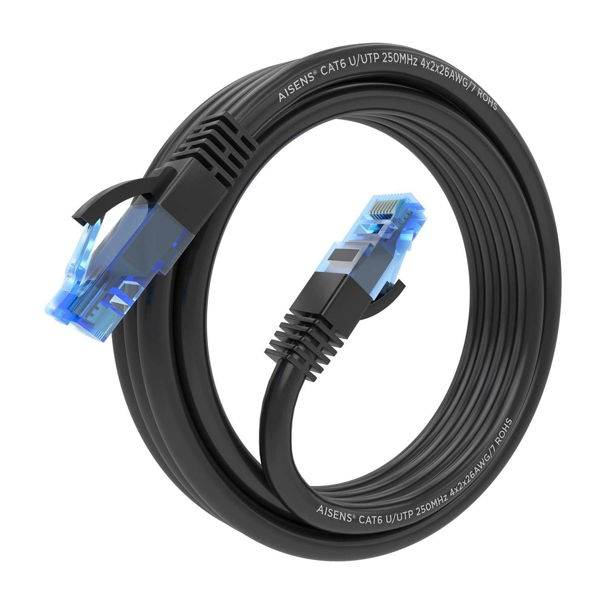 Aisens Cable De Red Rj45 Cat.6 Utp Awg26 Cca - 3m - Negro