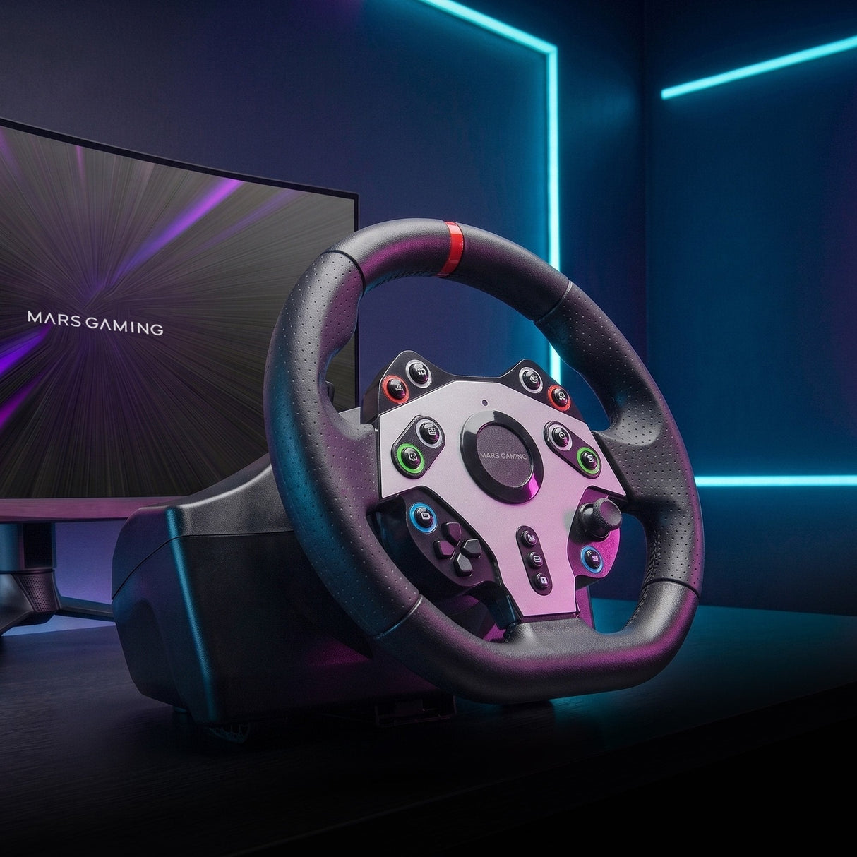 Volante Con Pedales Mars Gaming Mwh-Rsxtwo