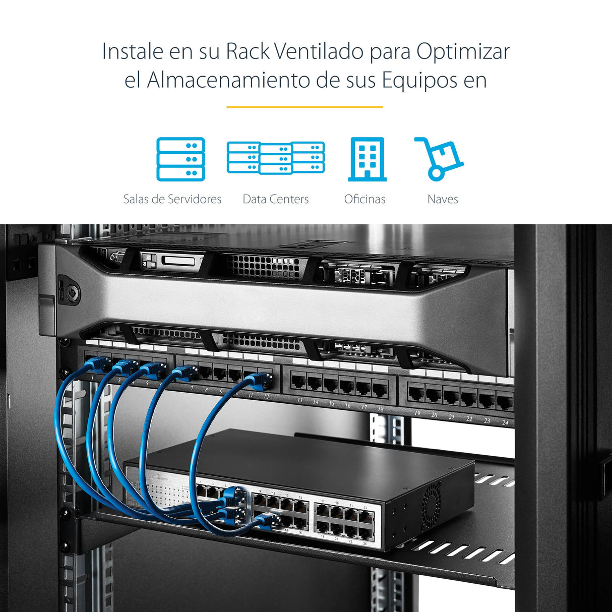 EAN 0065030867306 - StarTech.com CABSHELFV1U accesorio de bastidor Cajón metálico para rack imagen 4