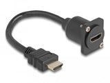 Conector Hdmi De Cable Delock D-Type> Hdmi Socket Negro, 20 Cm 87966