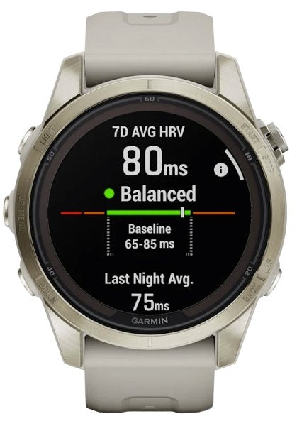 Garmin Fenix 7spro Sapphire Solar -42mm - Light Sand Soft Go