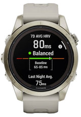 Garmin Fenix 7spro Sapphire Solar -42mm - Light Sand Soft Go