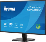 Iiyama Prolite X2792qsu-B1 (68.6 Cm (27 Zoll), Negro (Matt), Qhd, Ips, Hdmi, Dp, Usb-Hub, 120hz Panel) X2792qsu-B1