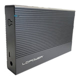 Lc-Power Lc-25u3-C Caja Externa Para Disco Duro/Ssd Negro 2.5"