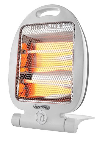 Calefactor Eléctrico Mesko Home Ms 7710 Interior Blanco 800 W  De Cuarzo