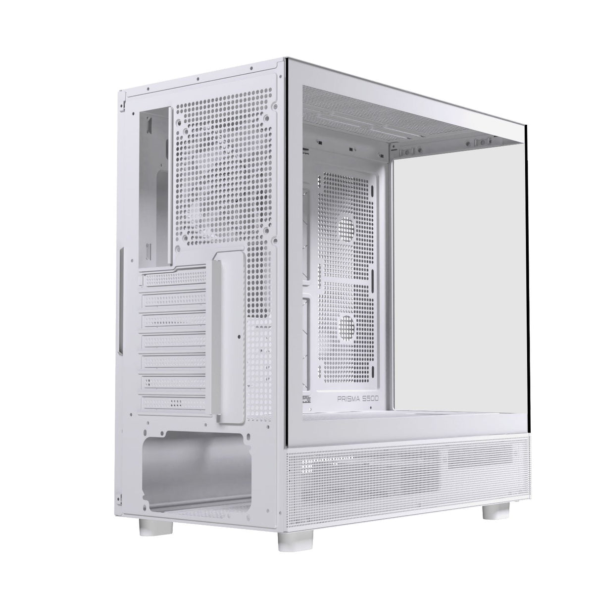 Caja Pc Atx Semitorre Einarex S500 Core C-Templado Blanca Excs-Pr-500c-W