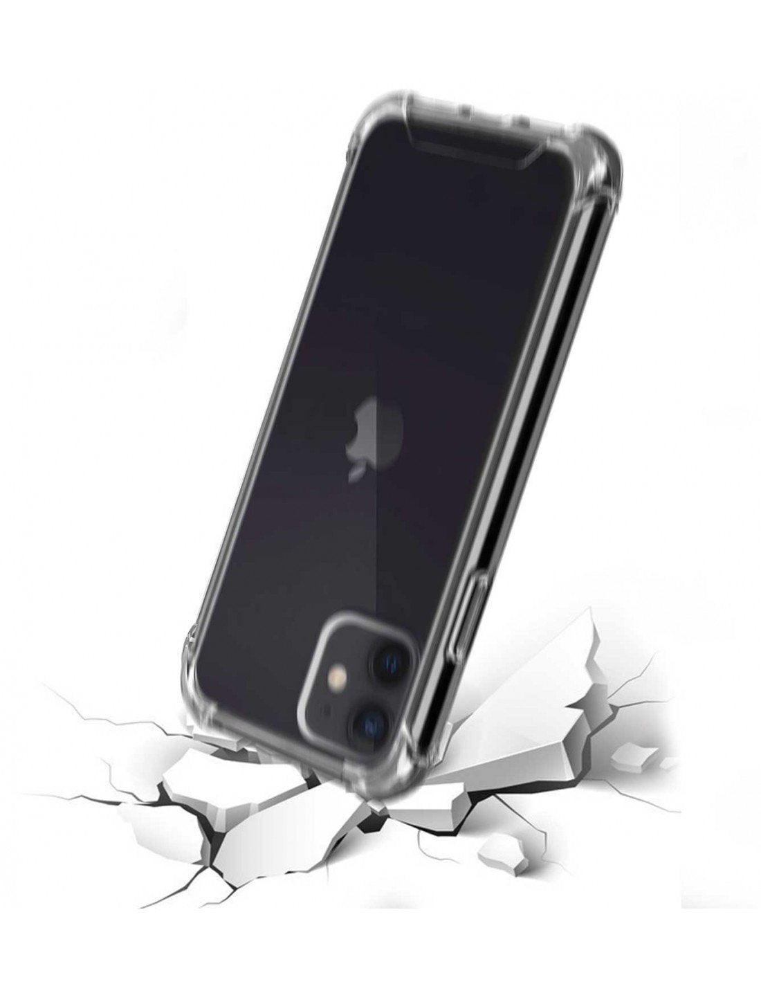 Akashi Funda Trasera Silicona Transparente Apple Iphone 12