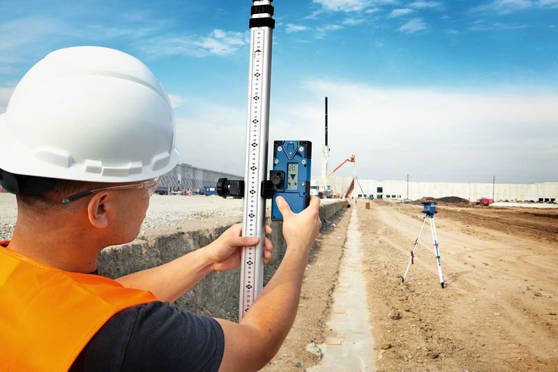 Bosch Professional Receptor Láser Lr 60 Professional + Soporte Azul/Negro 0601069p00