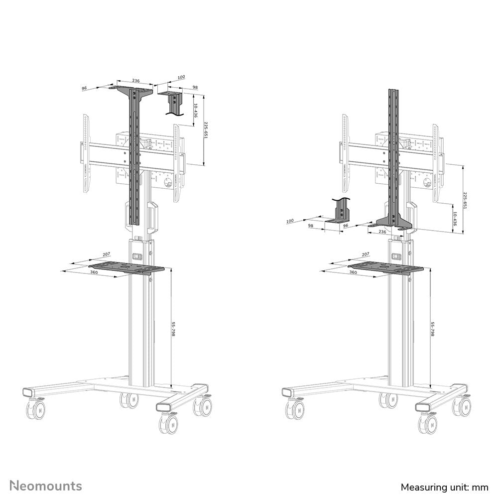 Neomounts By Newstar Afls-825bl1 Floor Accessory Black
