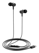 Auriculares Ksix Bau01n Con Cable Usb-C Negro Micrófono