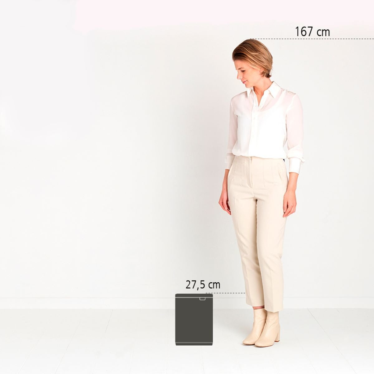 Brabantia Bo Mülleimer 4 Liter White