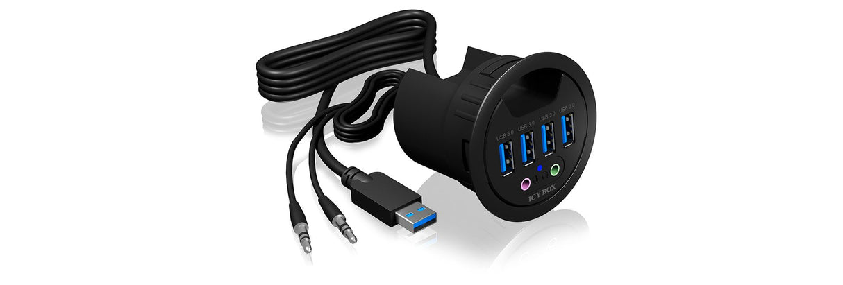 Icy Box Usb3.0 Hub Mesa De 4 Puertos Ib-Hub1403a, 4xusb3.0