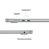 EAN 0195949840746 - Apple MacBook Air Apple M M4 Portátil 38,9 cm (15.3") 16 GB 512 GB SSD Wi-Fi 6E (802.11ax) macOS Sequoia  imagen 7