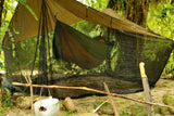 Hamaca De Camping Amazonas Adventure Hammock Coyote Az-1030411,  Verde/Marrón Az-1030411