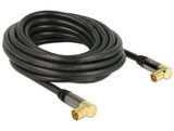 Delock Cable Iec Stecker 90g > Iec Buchse 90g Rg-6 U 5m