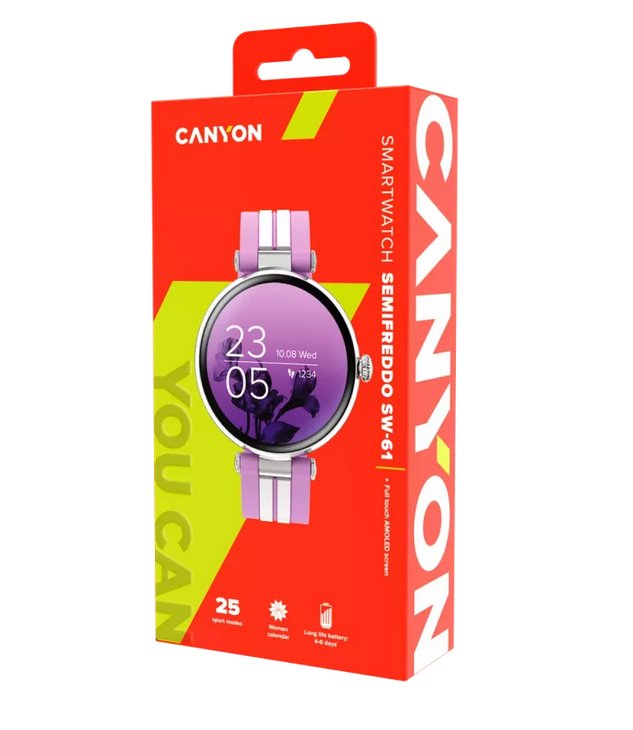 Canyon Reloj Inteligente Semifreddo Sw-61 Lavander