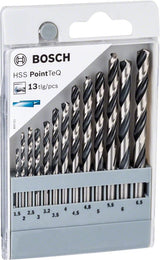 Bosch Juego De Brocas Helicoidales Hss Pointteq, 135 °, 13 Piezas 2608577349