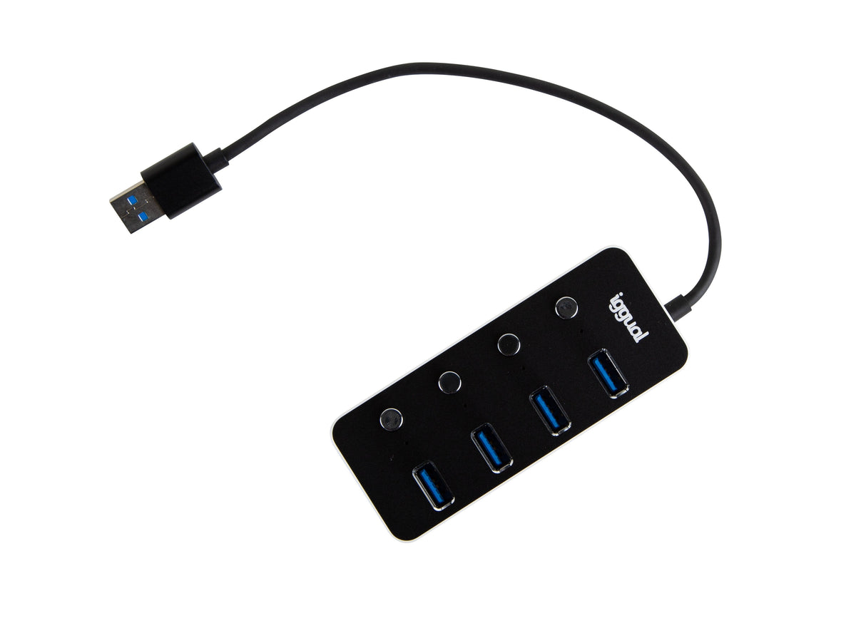 Iggual Hub Tipo A X 4 Puertos Usb 3.1 4buttons