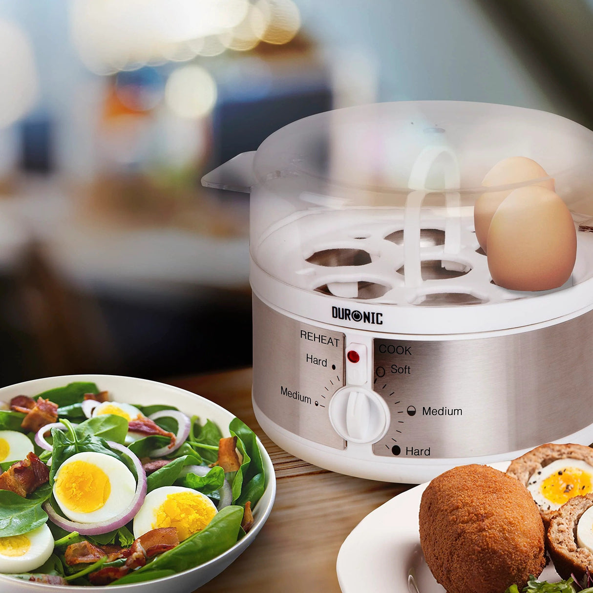 Hervidor Para Huevos Duronic Para 7 Huevos Termostato Y Minutero