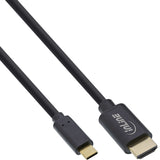 Adaptador Usb Inline, Usb Tipo C Macho A Hdmi Macho (Modo Alternativo Dp), 4k2k, Negro, 5 M