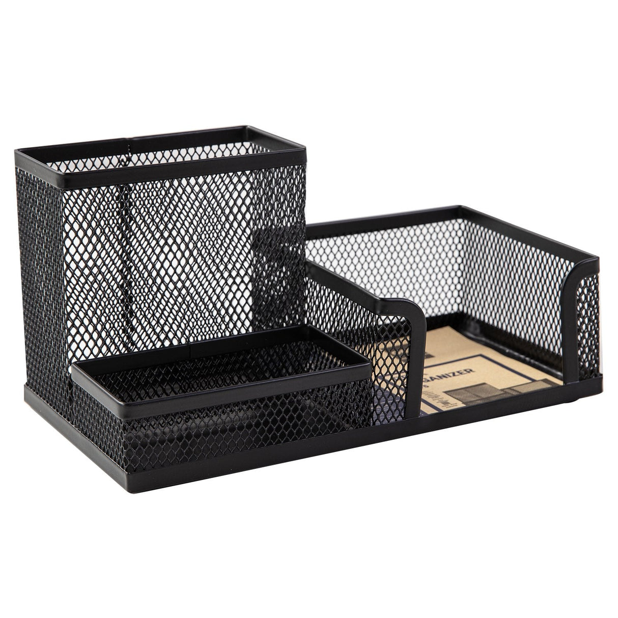Deli Organizador Metalico De Rejilla Negro