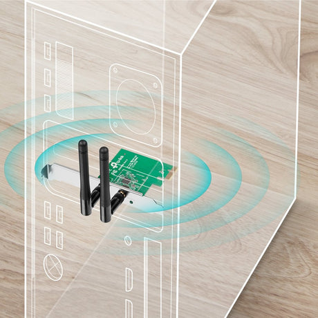 EAN 6935364050573 - TP-Link TL-WN881ND adaptador y tarjeta de red Interno WLAN 300 Mbit/s imagen 3